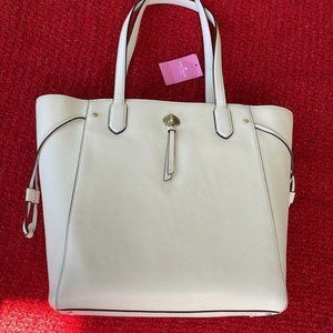 Kate Spade Marti Large Tote Pebbled Leather Parchment